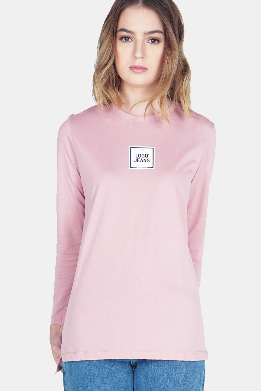 T-Shirt Lengan Panjang Orest Pink
