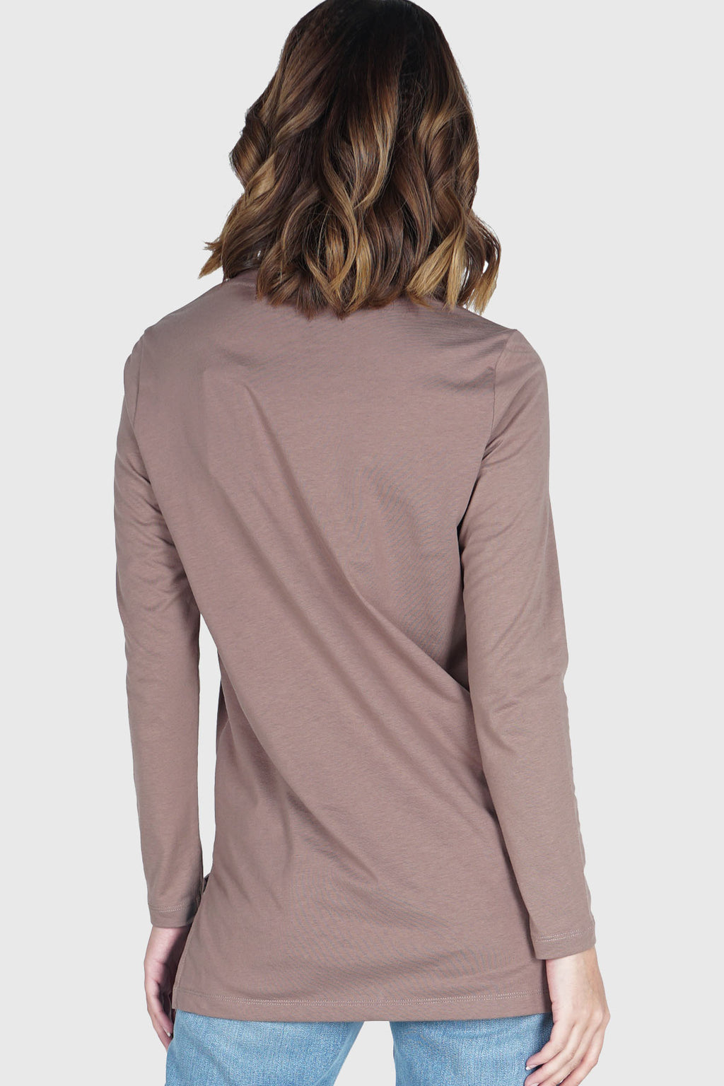 T-Shirt Lengan Panjang Veilee Brown