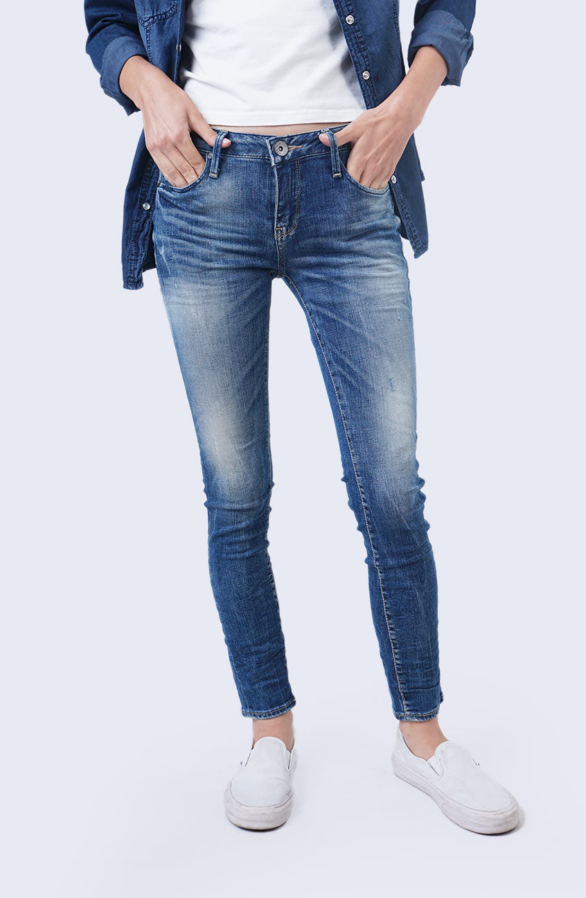 Jeans Skinny C5 Series Medium Blue Mid Waist