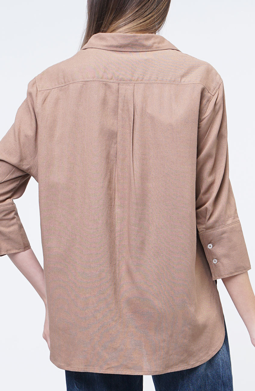 Kemeja Lengan Panjang Ariella Brown