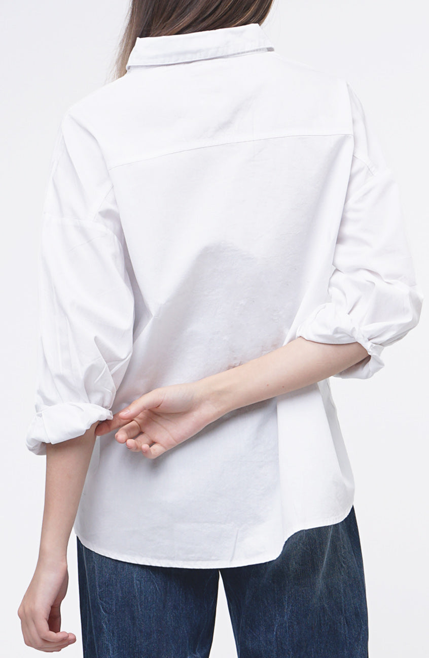 Kemeja Lengan Panjang Thriselle Offwhite