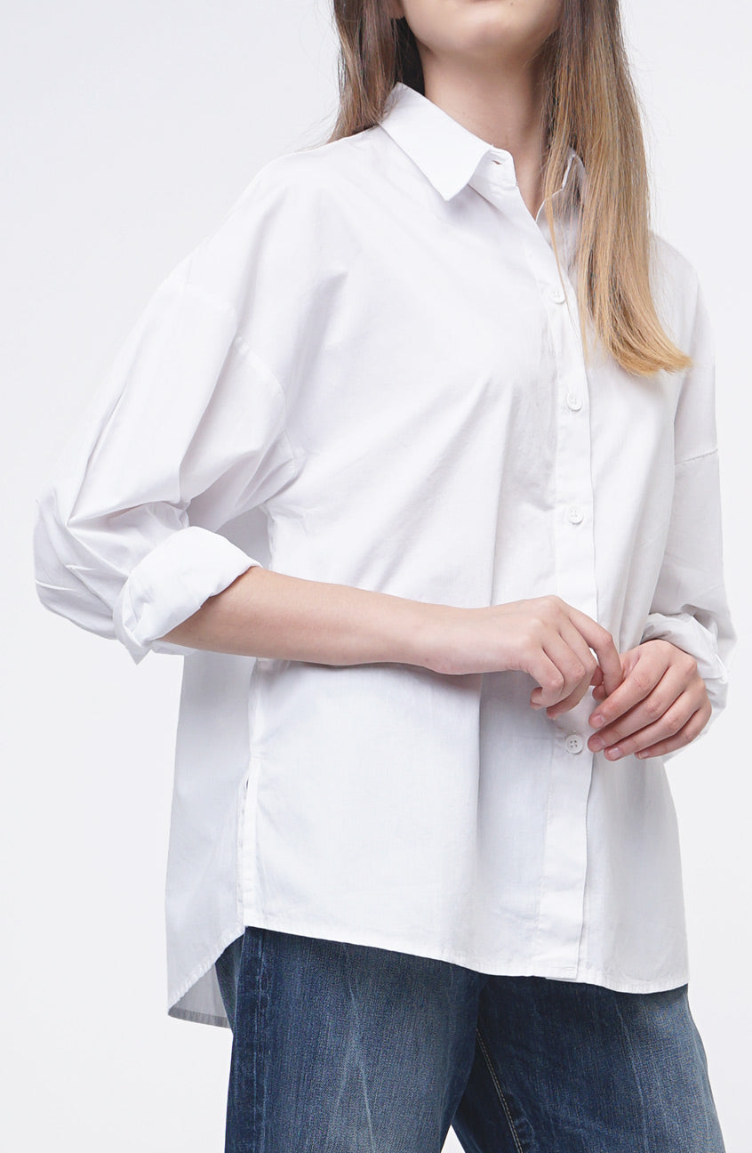 Kemeja Lengan Panjang Thriselle Offwhite