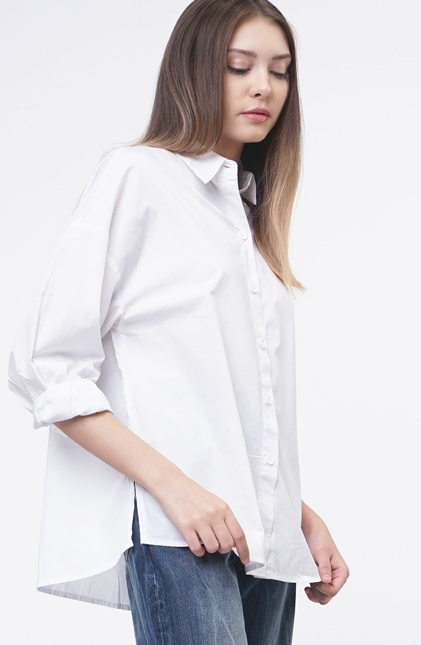 Kemeja Lengan Panjang Thriselle Offwhite