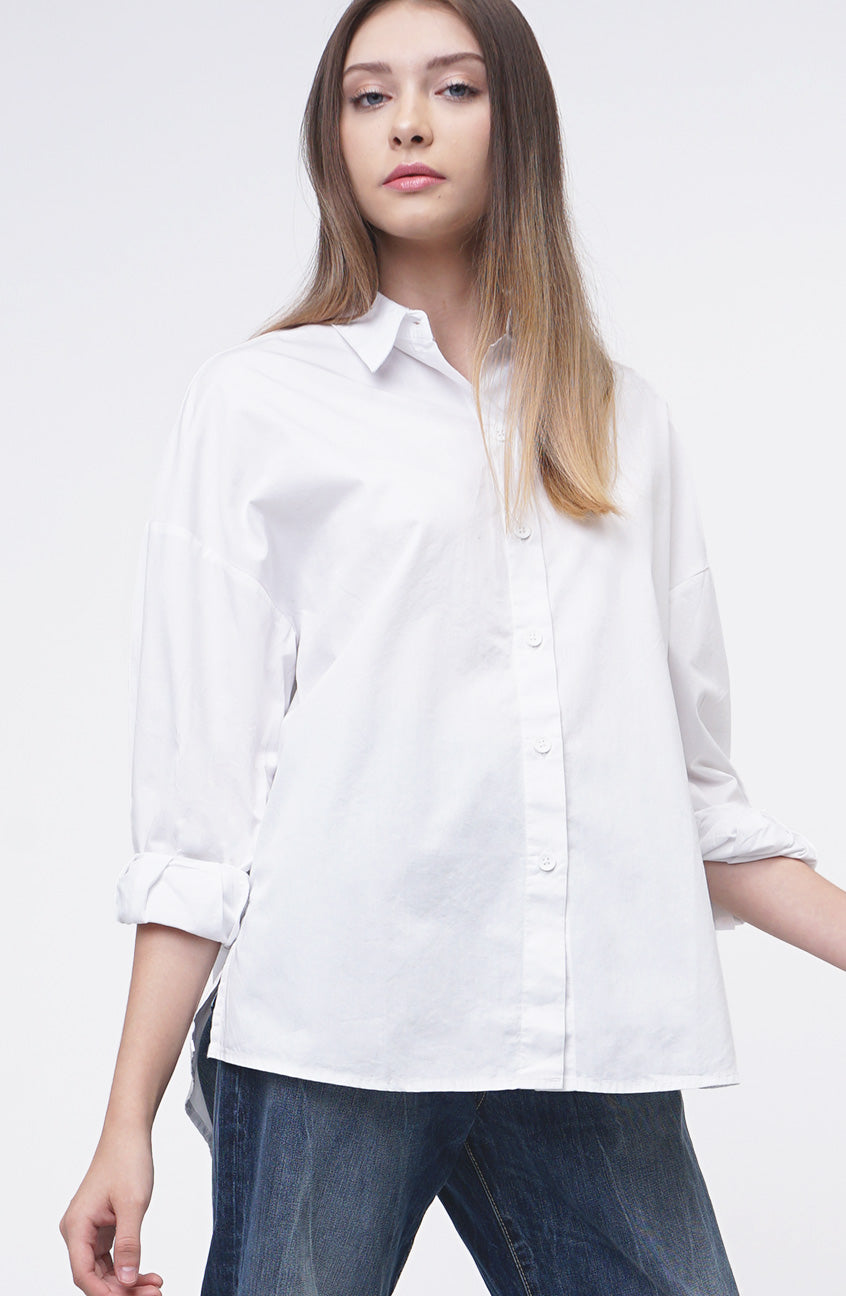 Kemeja Lengan Panjang Thriselle Offwhite