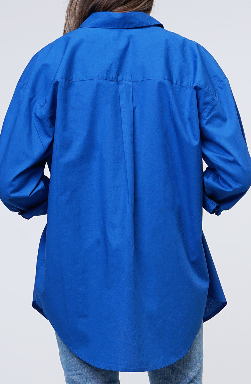 Kemeja Lengan Panjang Dyan Blue