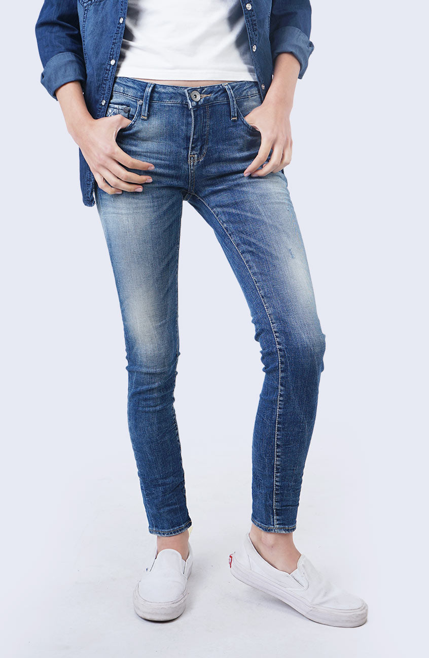 Jeans Skinny C5 Series Medium Blue Mid Waist