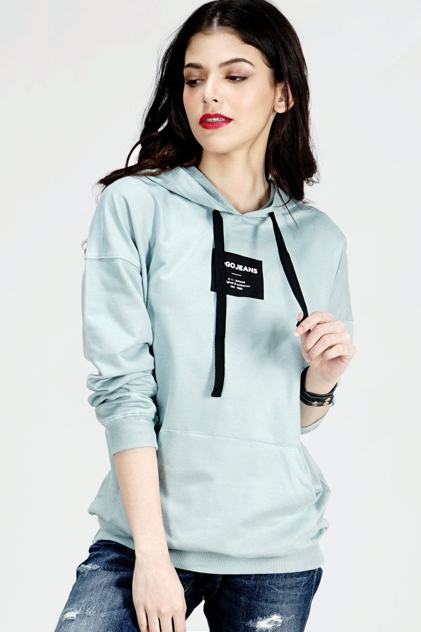 Sweater Hoodie  Priam Light Green