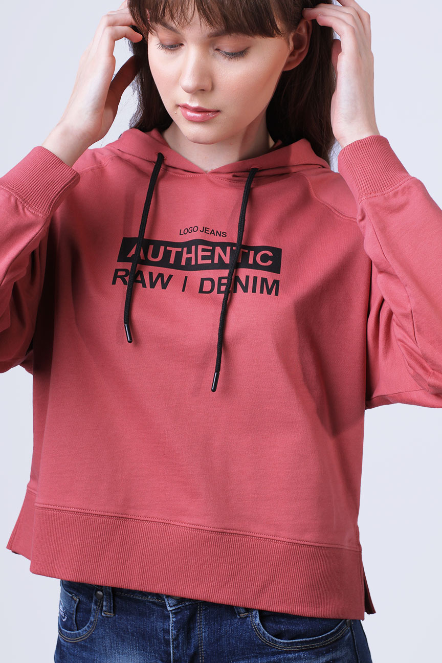 Sweater Hoodie  Nayra Dark Pink