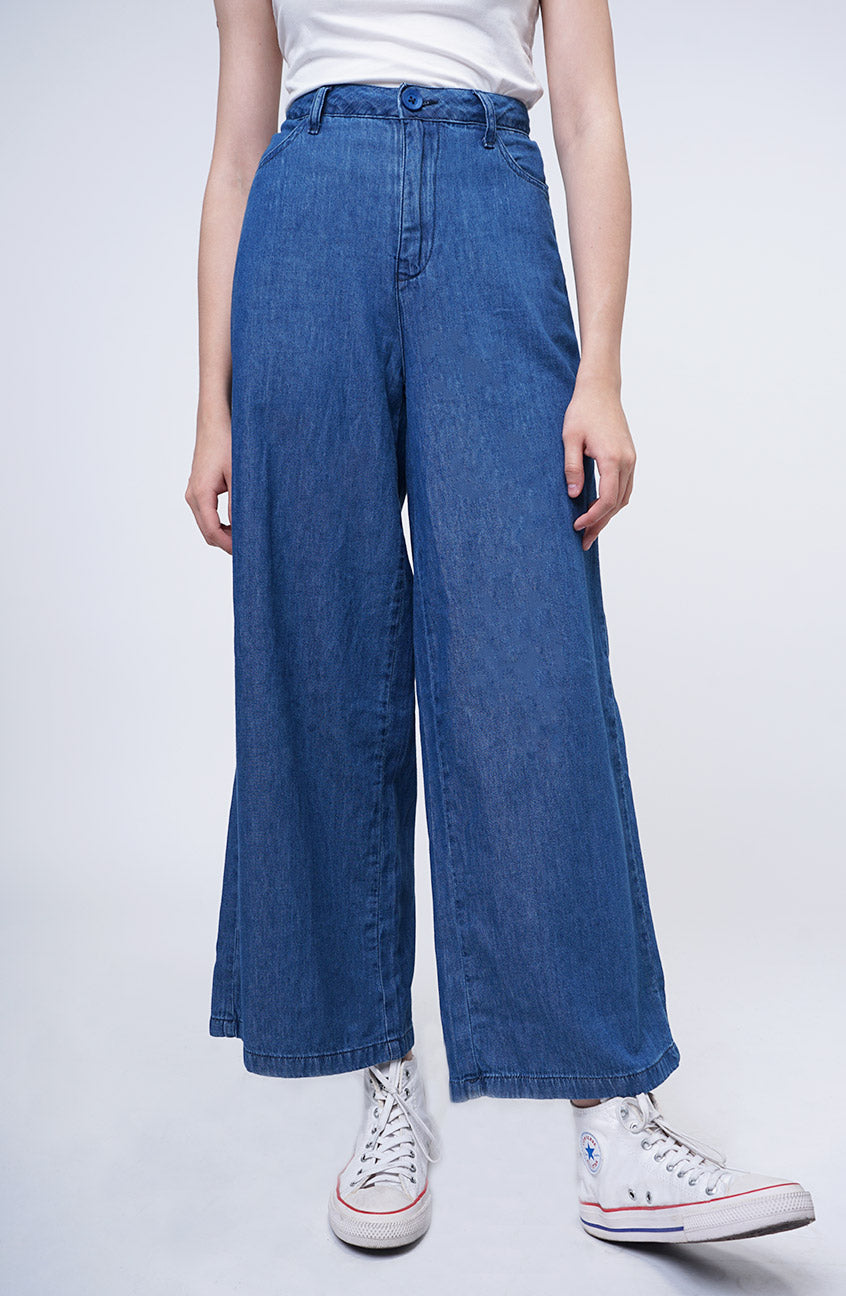 Celana Chambray Celine Medium Blue