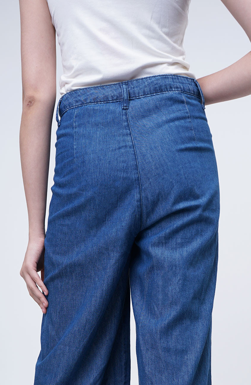 Celana Chambray Celine Medium Blue