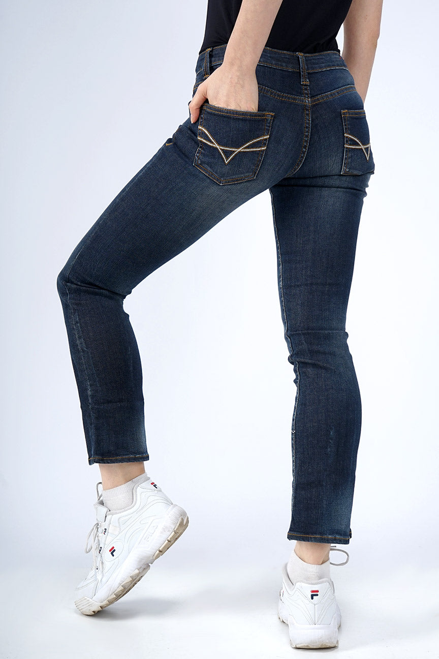 Jeans Bootcut 34 Series Dark Blue Denim