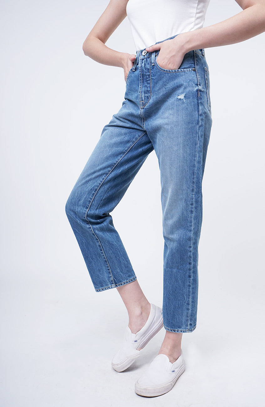 Jeans Hi-Loose G3 Series Hi-Waist Handmade Light Blue