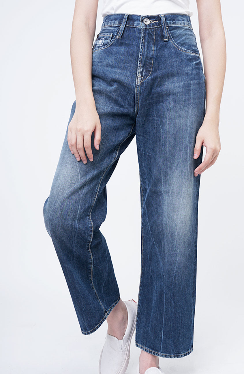Jeans Hi-Loose G3 Series Hi-Waist Handmade Medium Blue