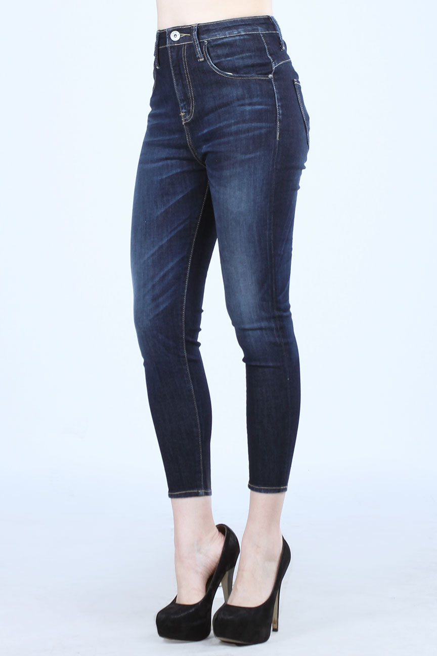 Jeans Skinny B8 Series Dark Blue Hi-Waist