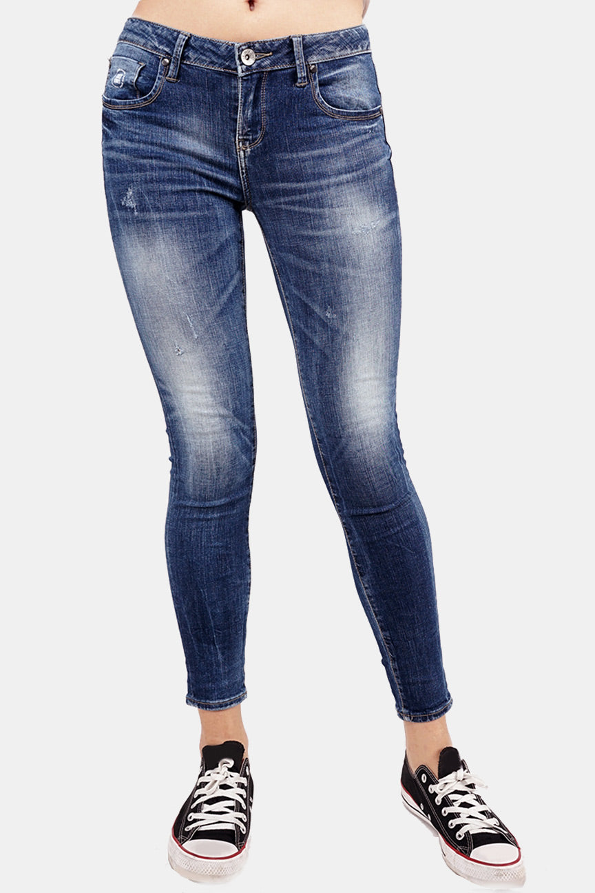 Jeans Skinny C4 Series Middle Waist Medium Blue