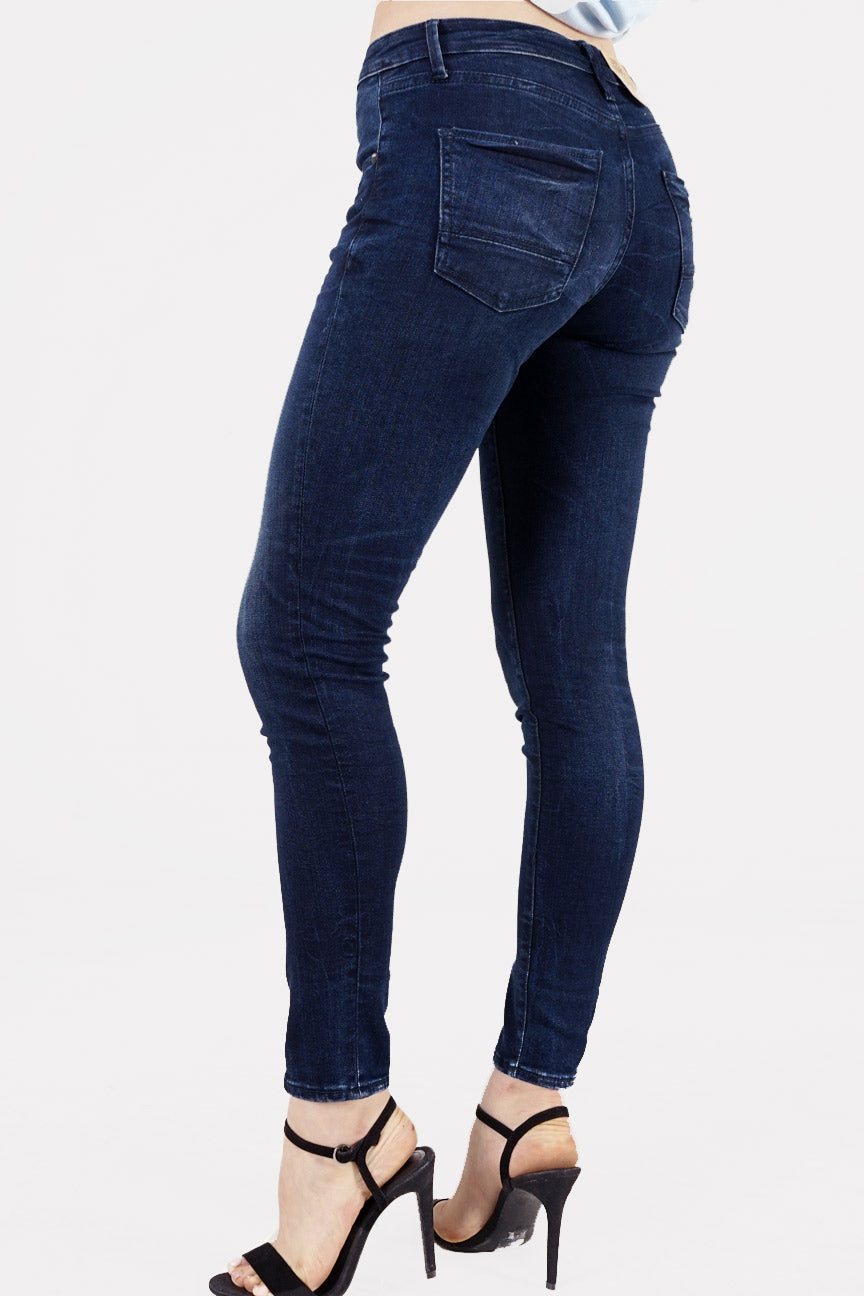 Jeans Skinny D3 Series Dark Blue Middle Waist 2