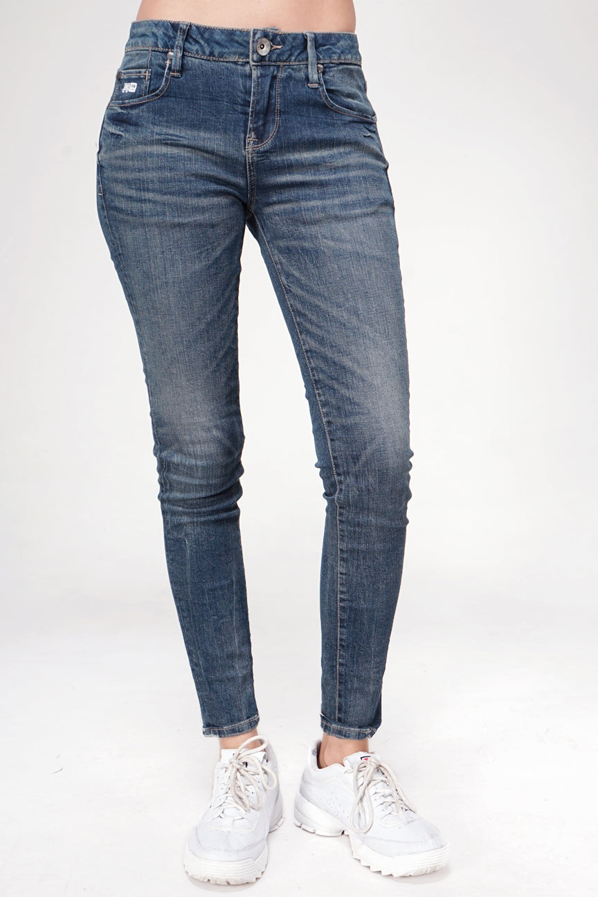 Jeans Skinny D6 Series Middle Waist Medium Blue