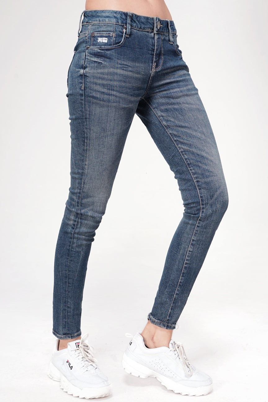 Jeans Skinny D6 Series Medium Blue Mid Waist
