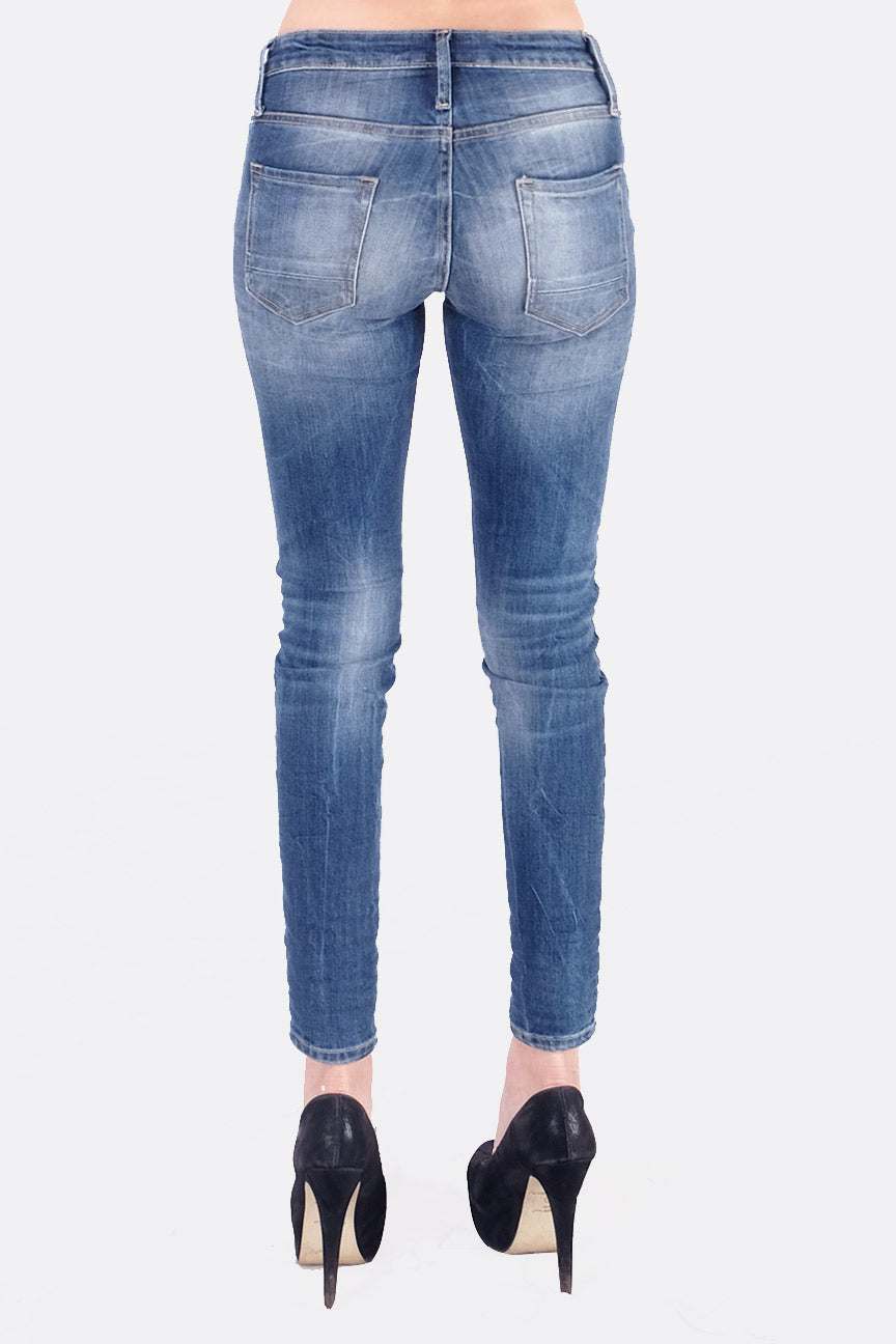 Jeans Skinny D7 Series Middle Waist Medium Blue