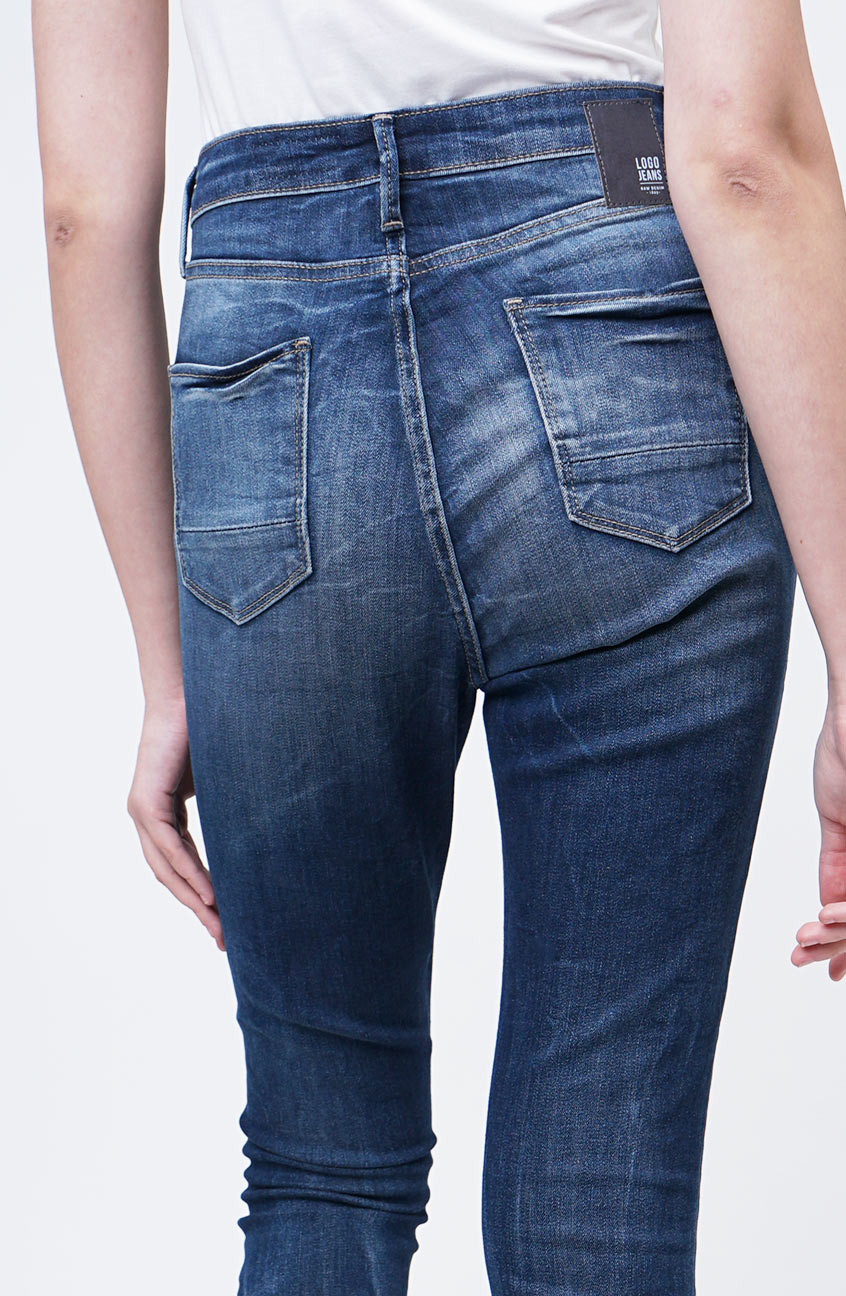 Jeans Skinny G4 Series Dark Blue Hi-Waist Handmade