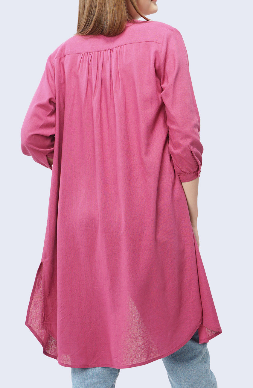 Dress Lengan Panjang Antie Pink