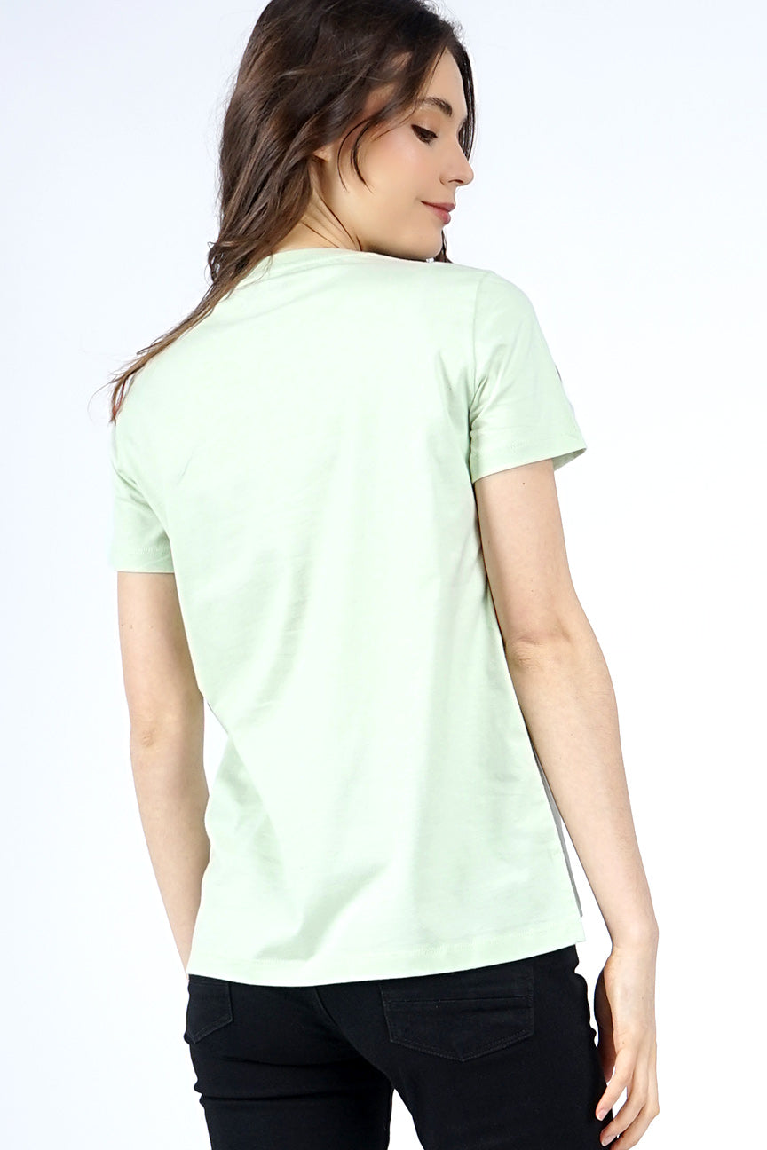 T-Shirt Lengan Pendek Alena Sage