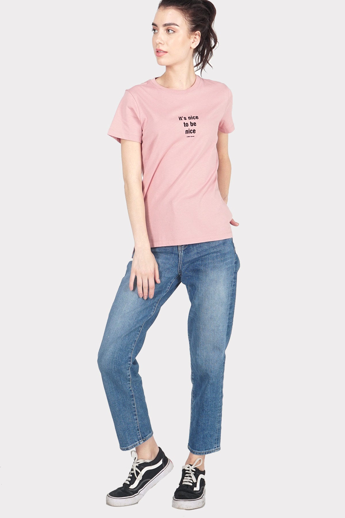T-Shirt Lengan Pendek Amelia Pink