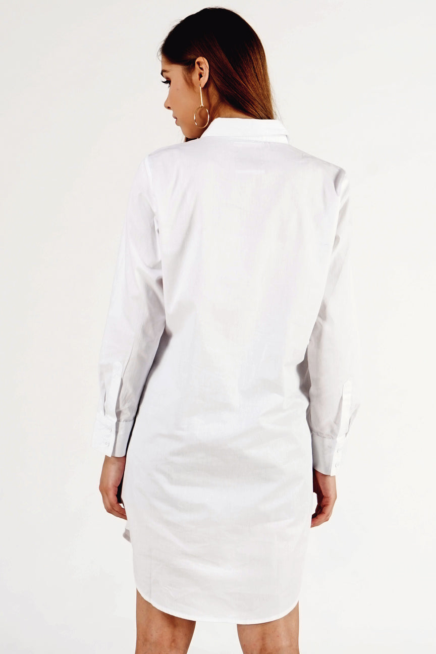 Dress Lengan Panjang Allegra White