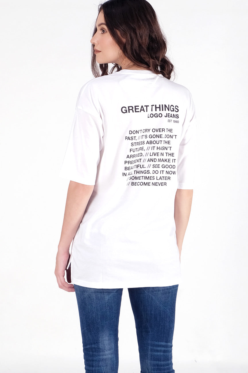 T-Shirt Lengan Pendek Kree Offwhite