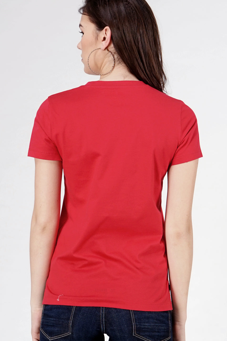 T-Shirt Lengan Pendek Rewhite Red