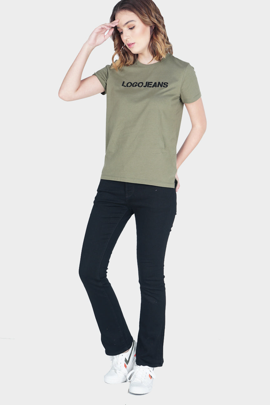 T-Shirt Lengan Pendek Brianna Army