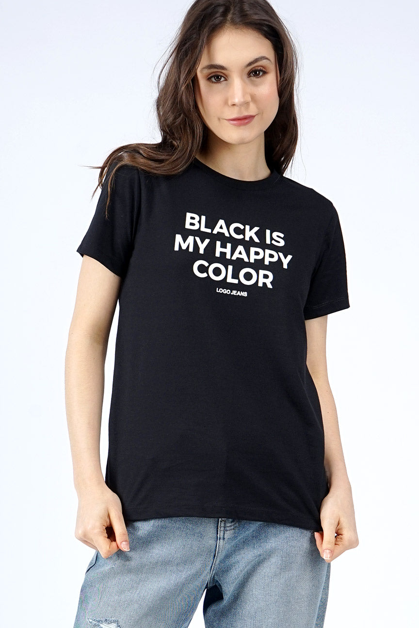 T-Shirt Lengan Pendek Brixel Black