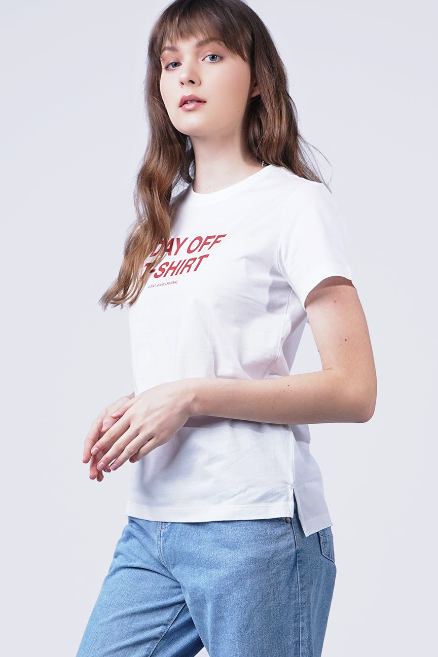 T-Shirt Lengan Pendek Bruno Offwhite