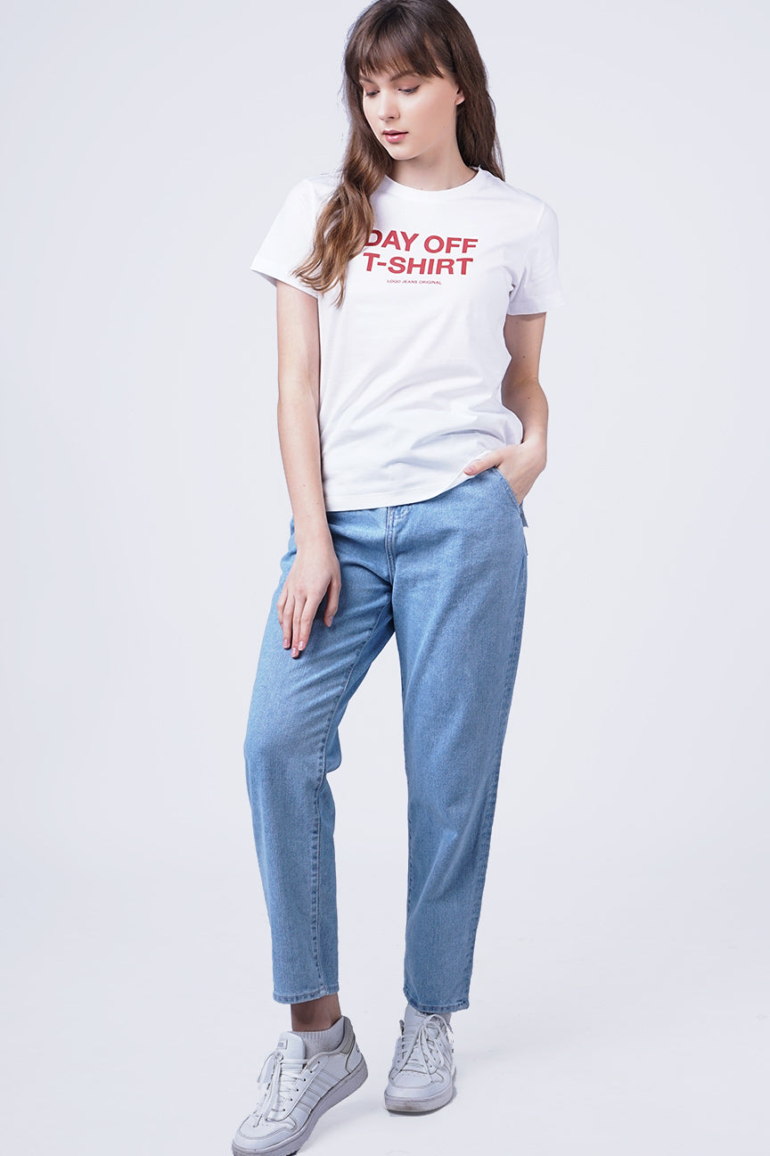 T-Shirt Lengan Pendek Bruno Offwhite