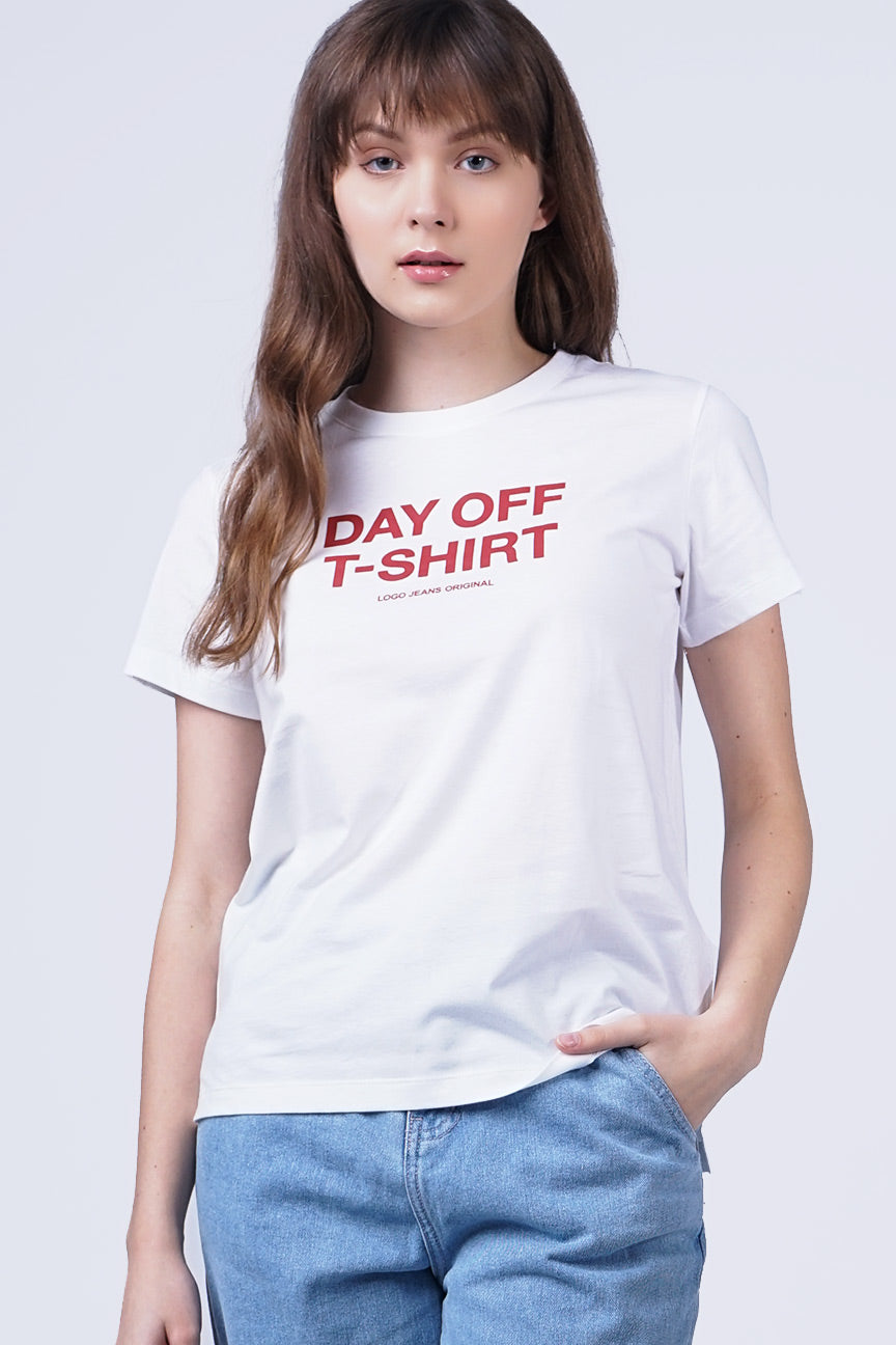 T-Shirt Lengan Pendek Bruno Offwhite