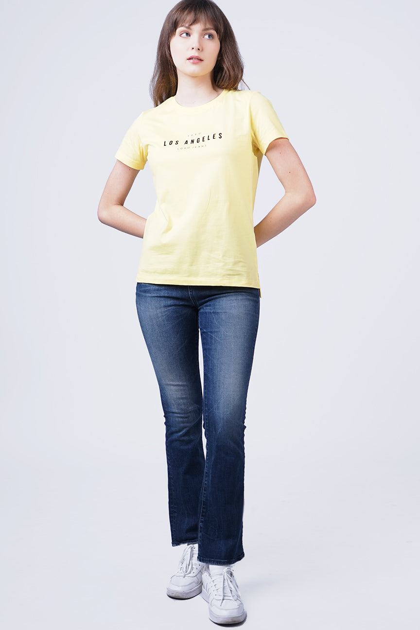 T-Shirt Lengan Pendek Bumble Yellow