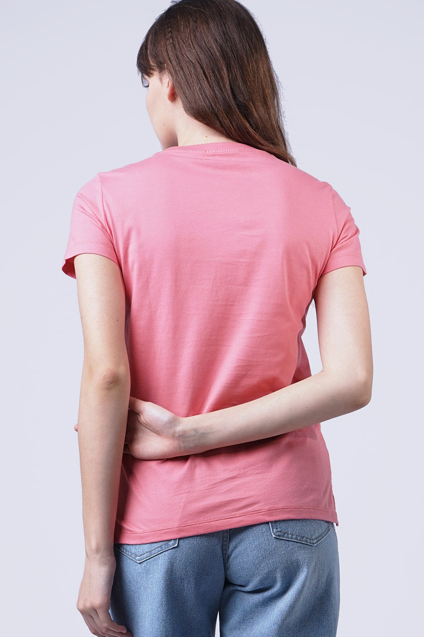T-Shirt Lengan Pendek Chandie Pink
