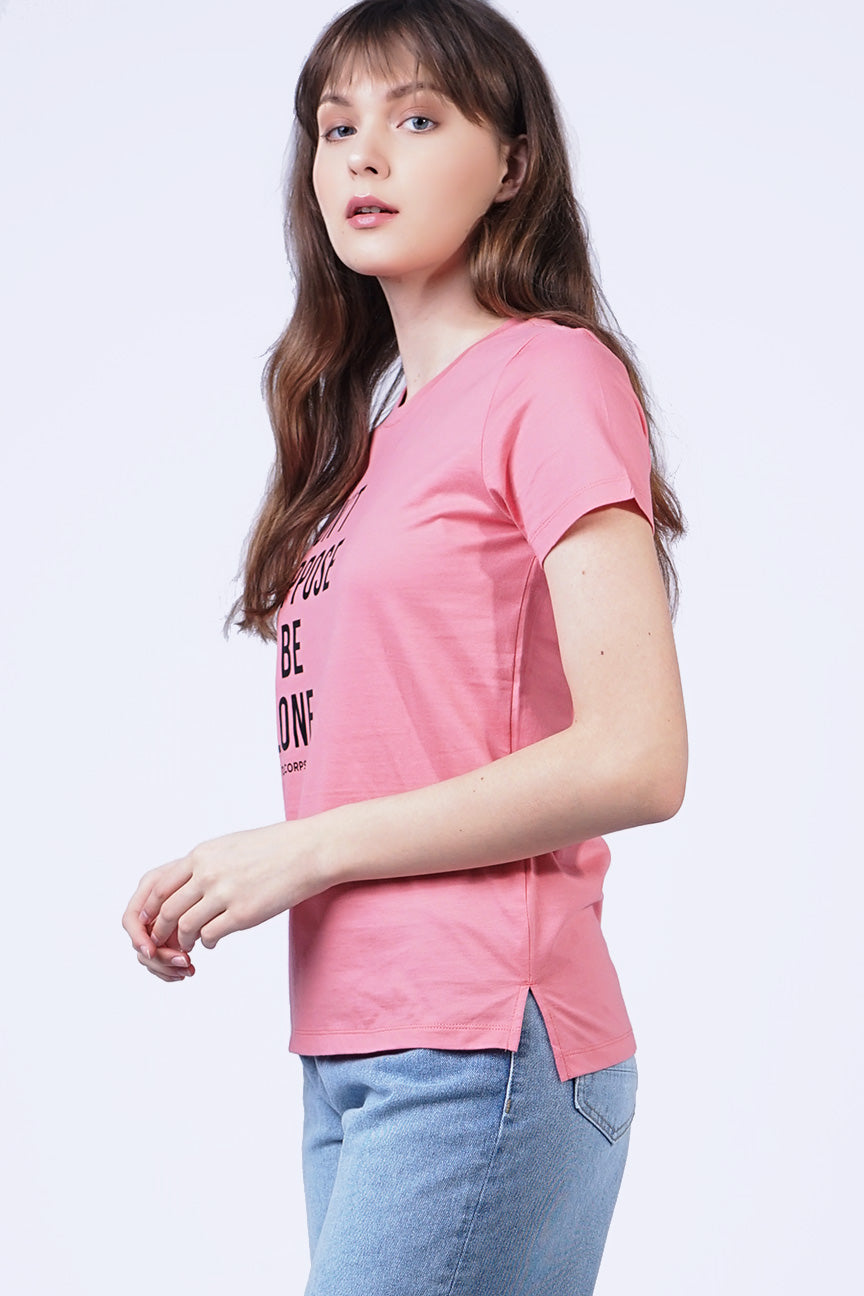 T-Shirt Lengan Pendek Chandie Pink