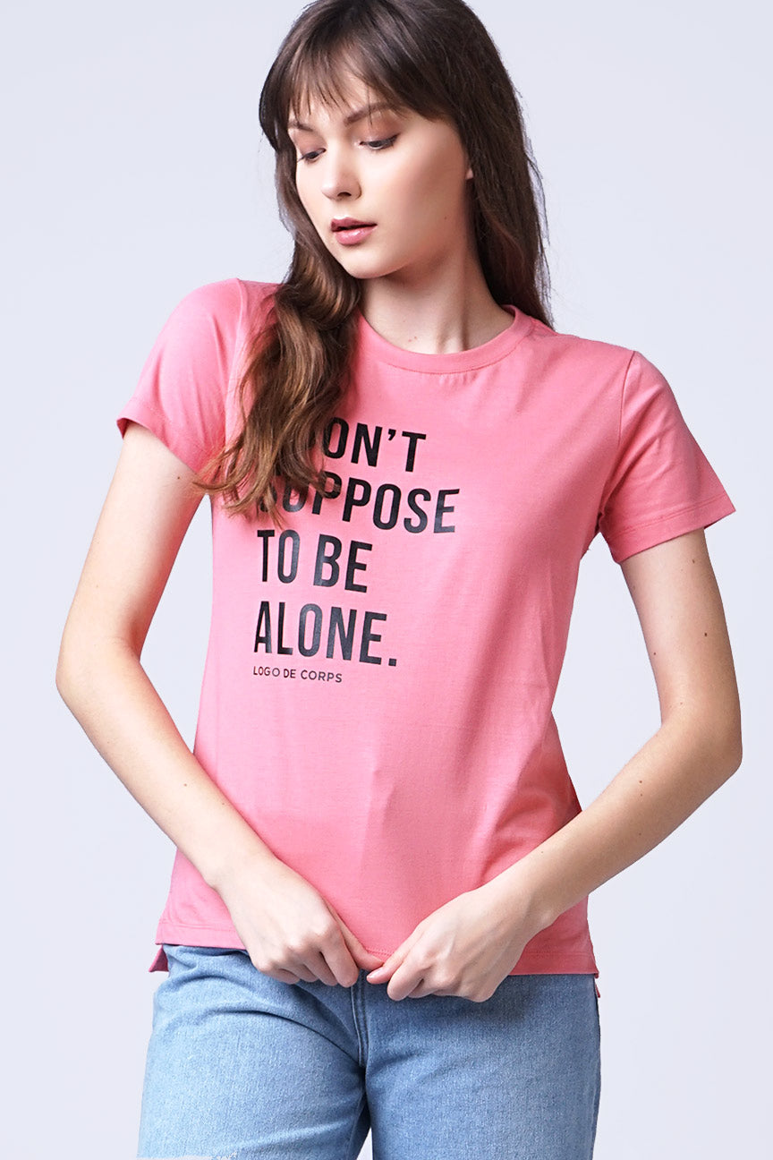 T-Shirt Lengan Pendek Chandie Pink