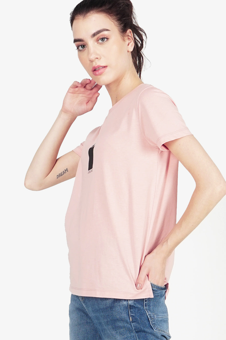 T-Shirt Lengan Pendek Clara Pink