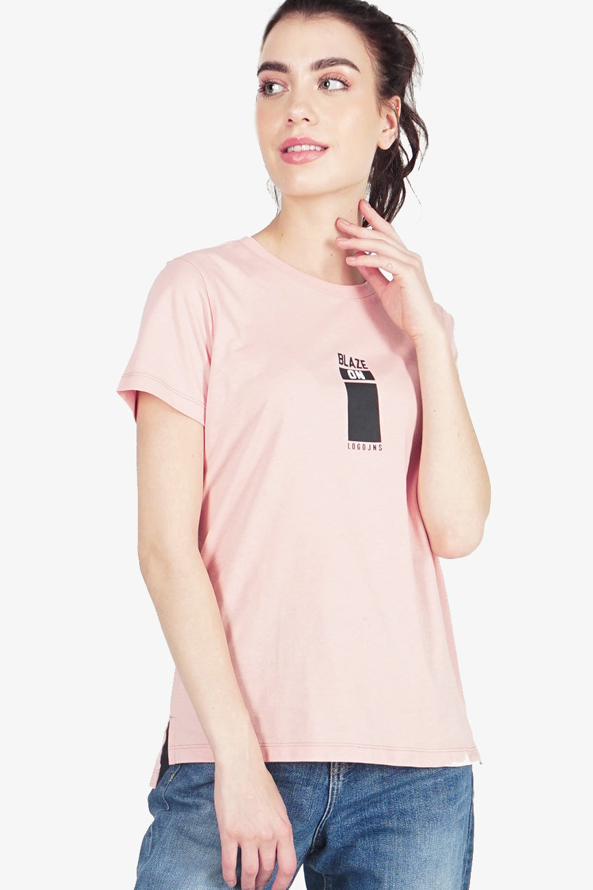 T-Shirt Lengan Pendek Clara Pink