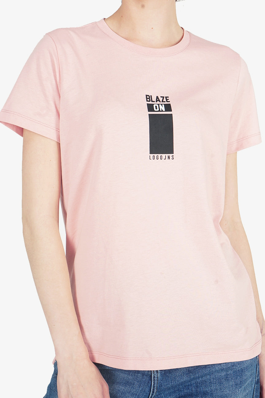 T-Shirt Lengan Pendek Clara Pink