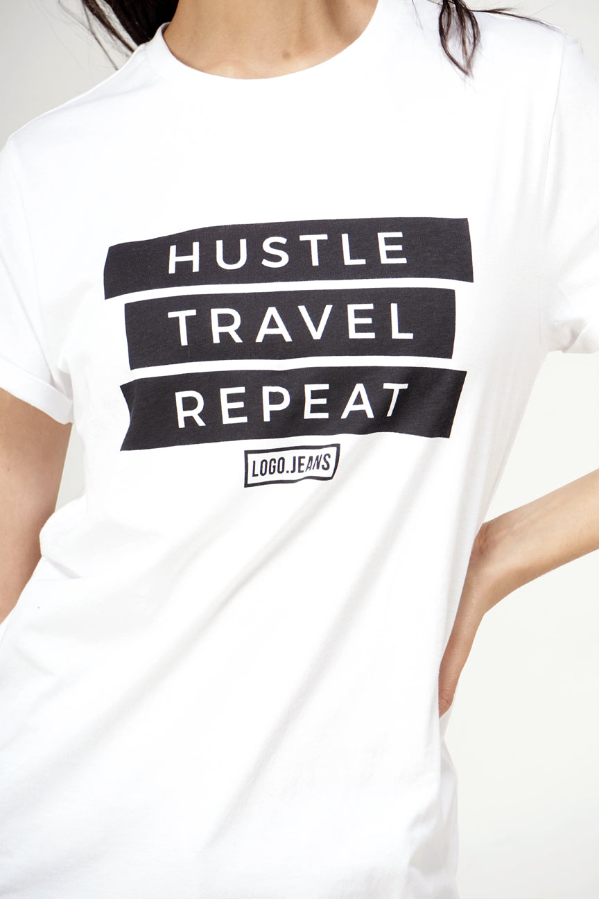 T-Shirt Lengan Pendek Helena Offwhite