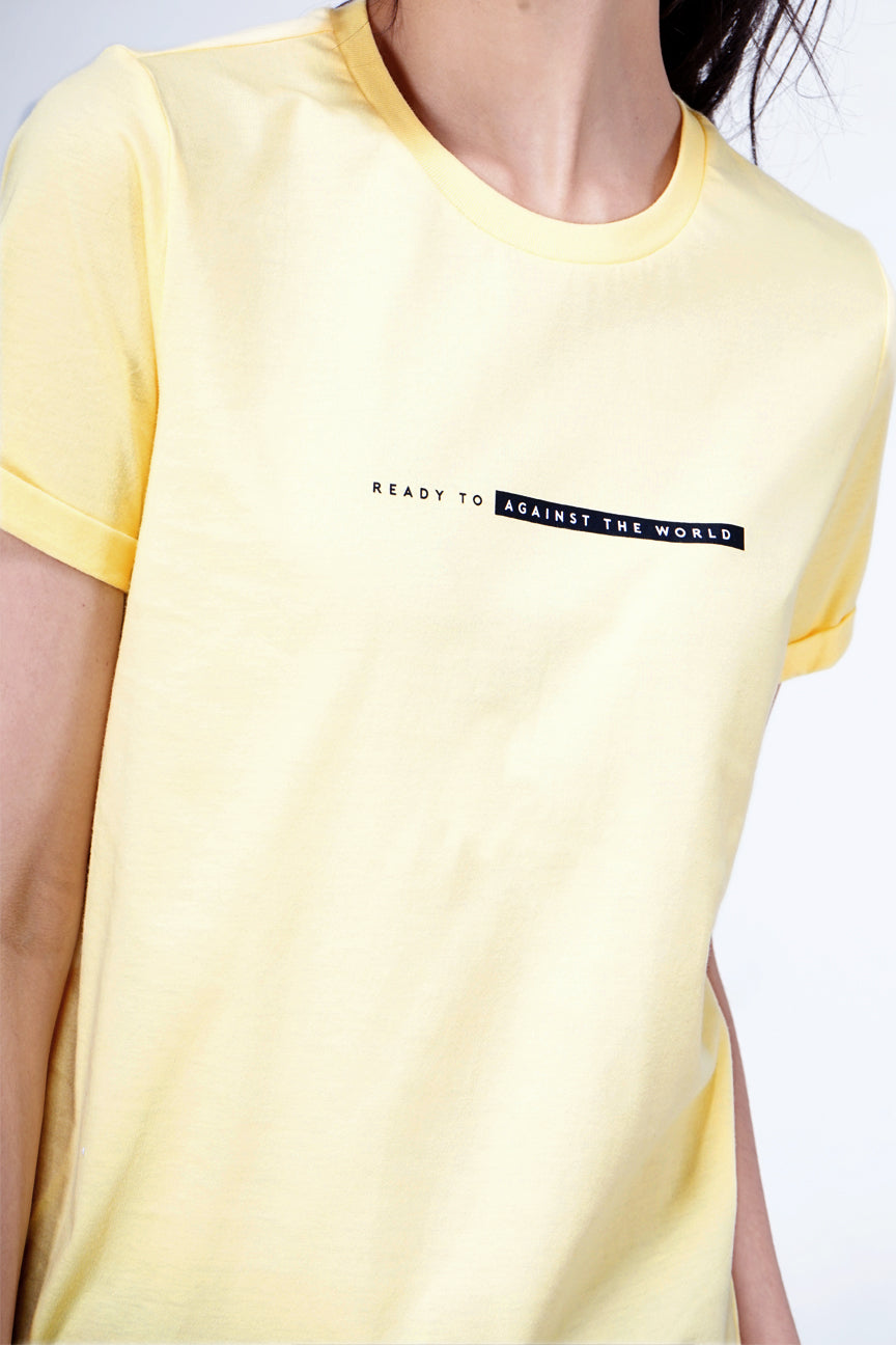 T-Shirt Lengan Pendek Ryth Yellow