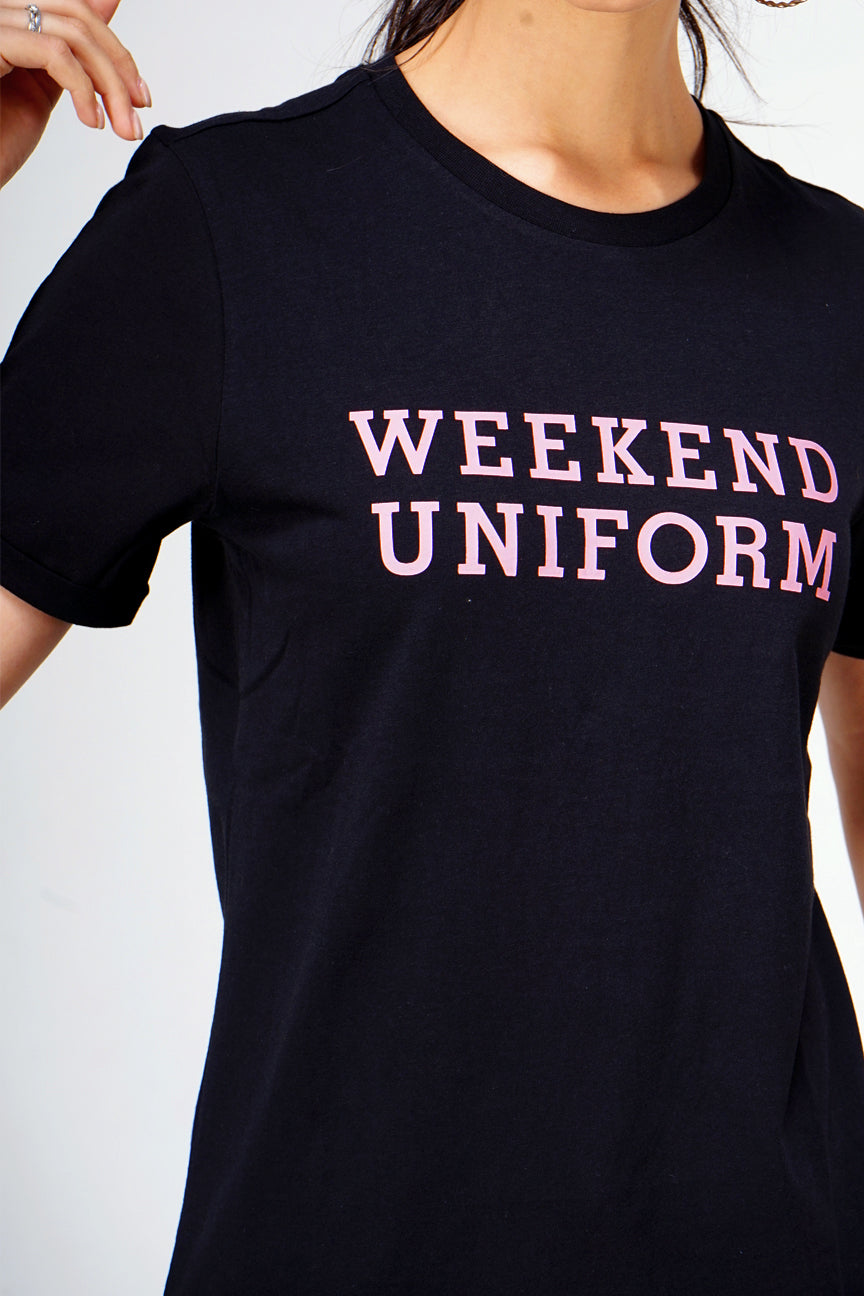 T-Shirt Lengan Pendek Lilla Black