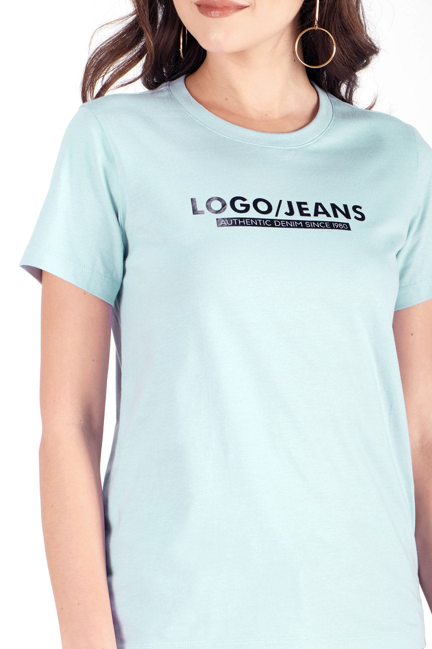 T-Shirt Lengan Pendek Khlor Blue