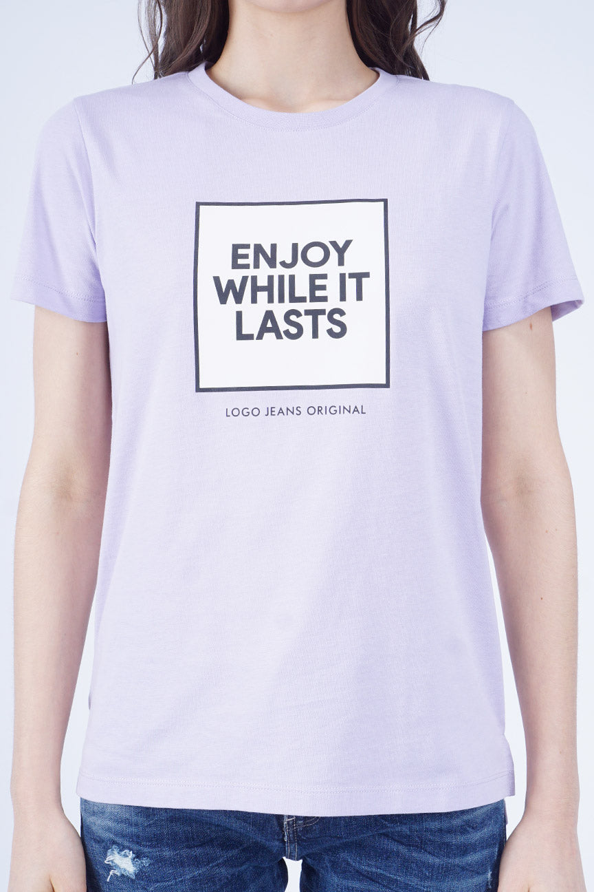 T-Shirt Lengan Pendek Echo Lilac