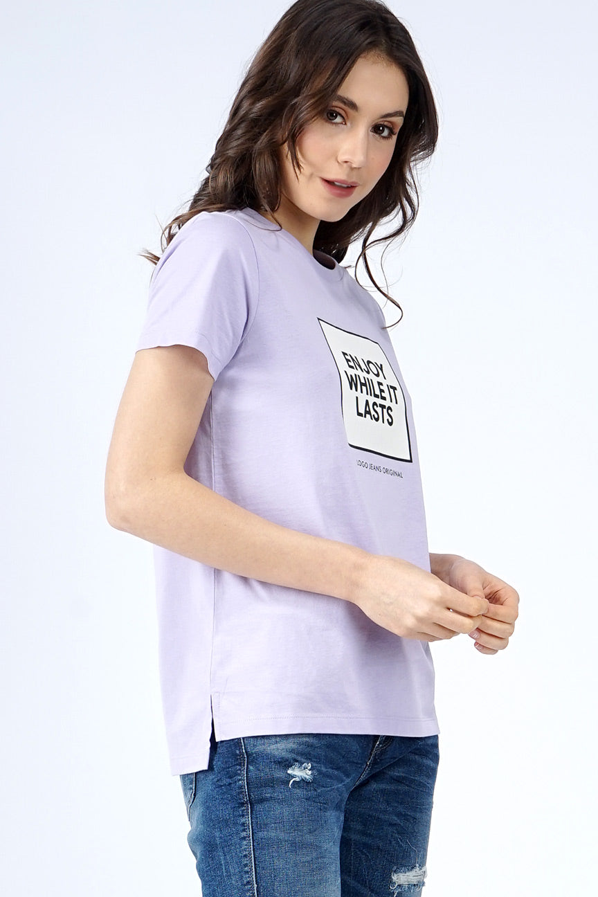T-Shirt Lengan Pendek Echo Lilac