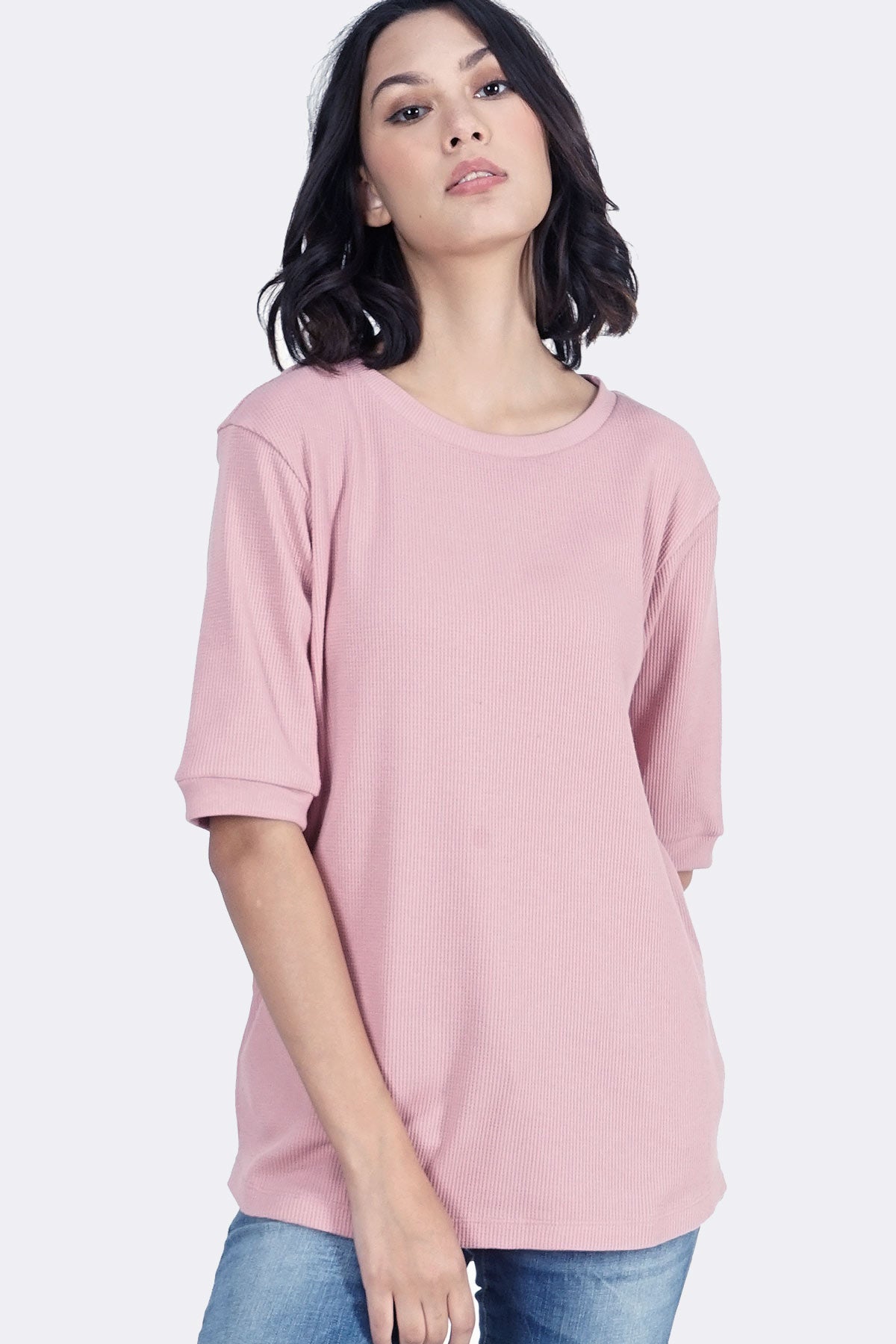 T-Shirt Lengan Pendek Elley Pink
