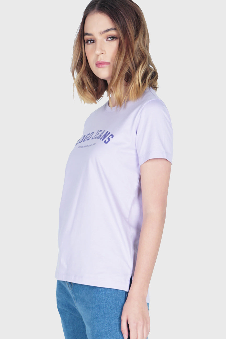 T-Shirt Lengan Pendek Eloise Lilac